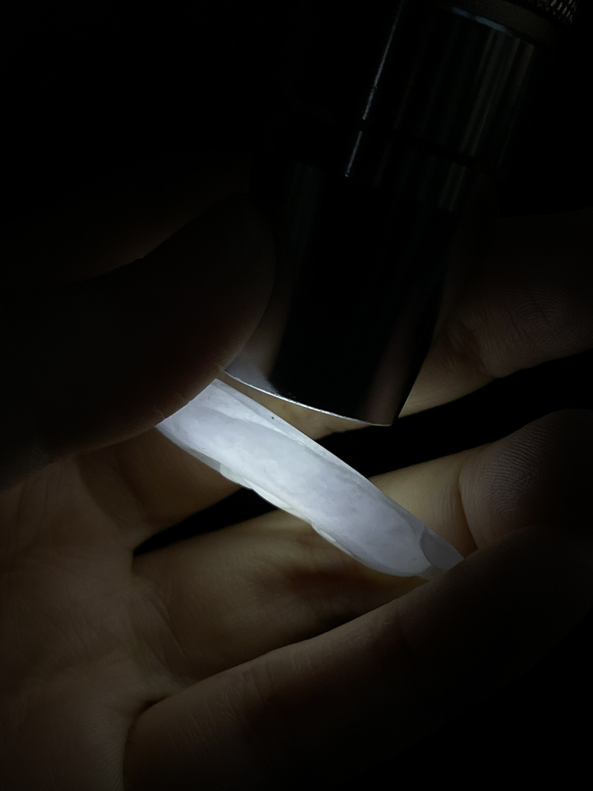翡翠如意，印记：G18K