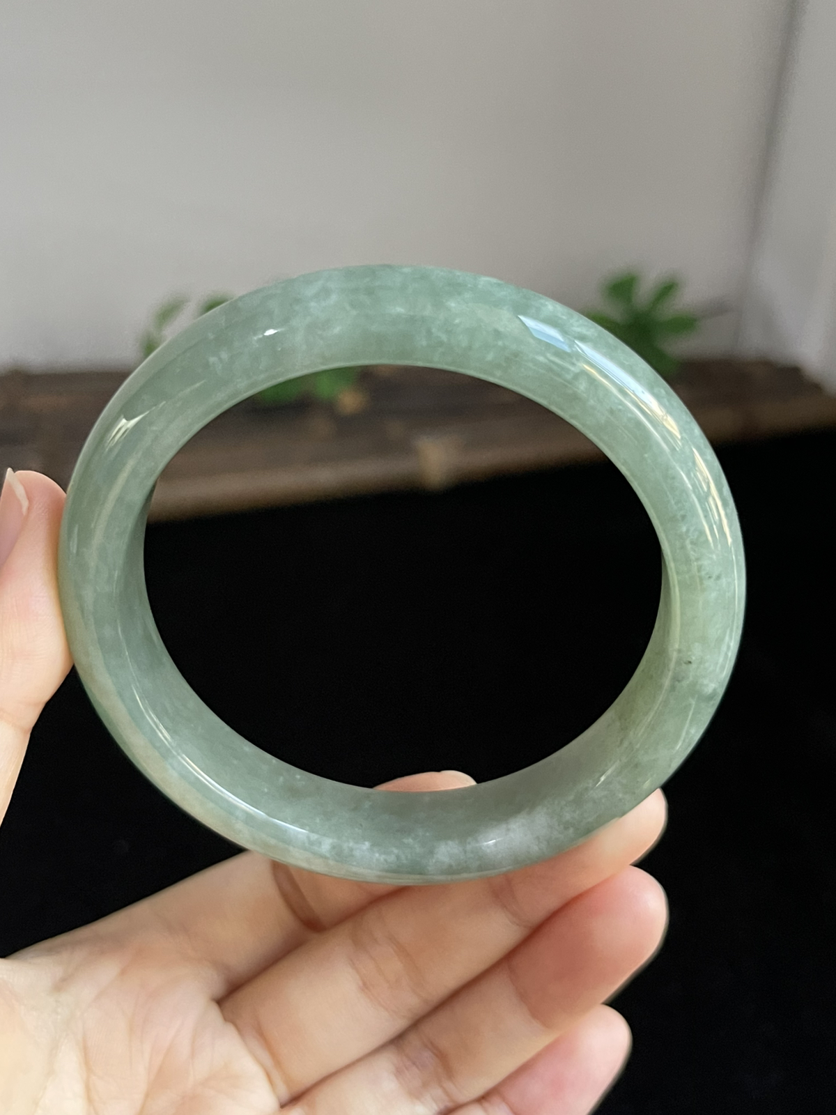 正圈59.7圈口，翡翠手镯