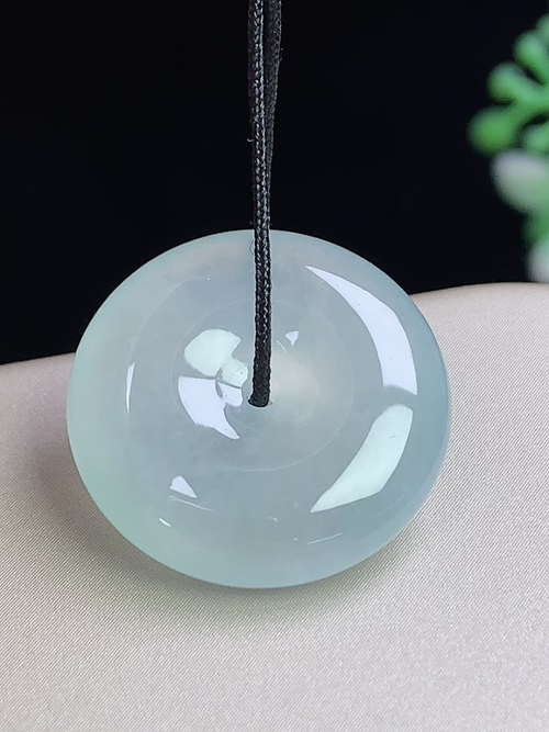 冰种平安扣，无裂，尺寸20-5.6mm，L30hys