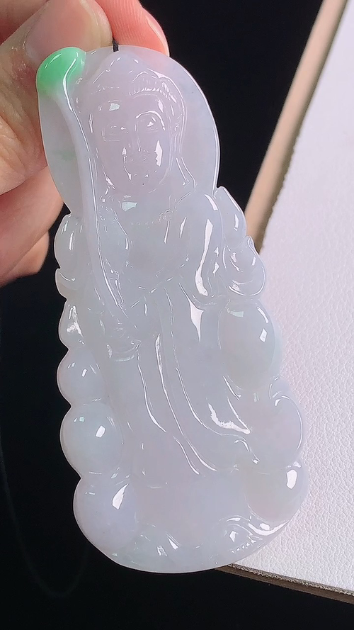冰飘绿观音，无裂，尺寸:75.0-34.5-5.6mm 27
