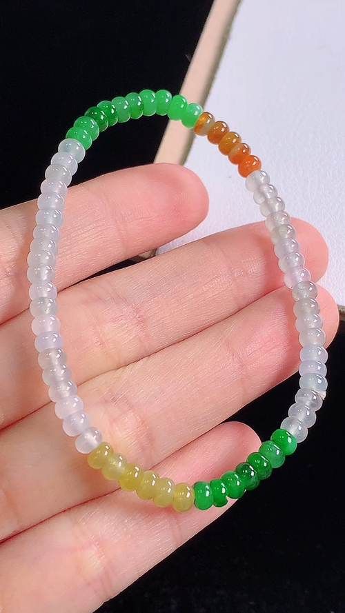 ️多彩手链，尺寸:4.2-2.1mm 28