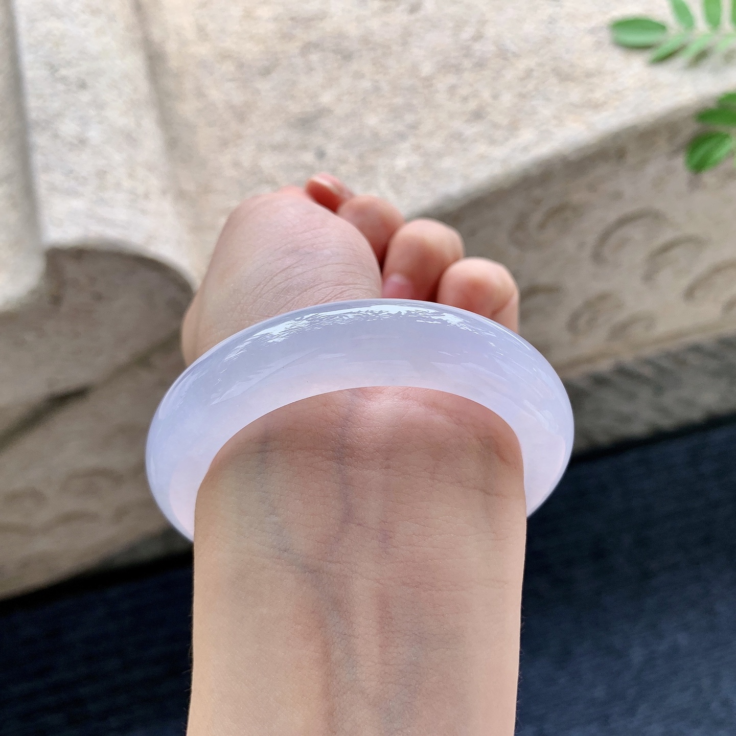 正圈 圈口52/12.3/9.7 编码GL070251 描述冰糯粉紫，水润，种老，细腻，无裂