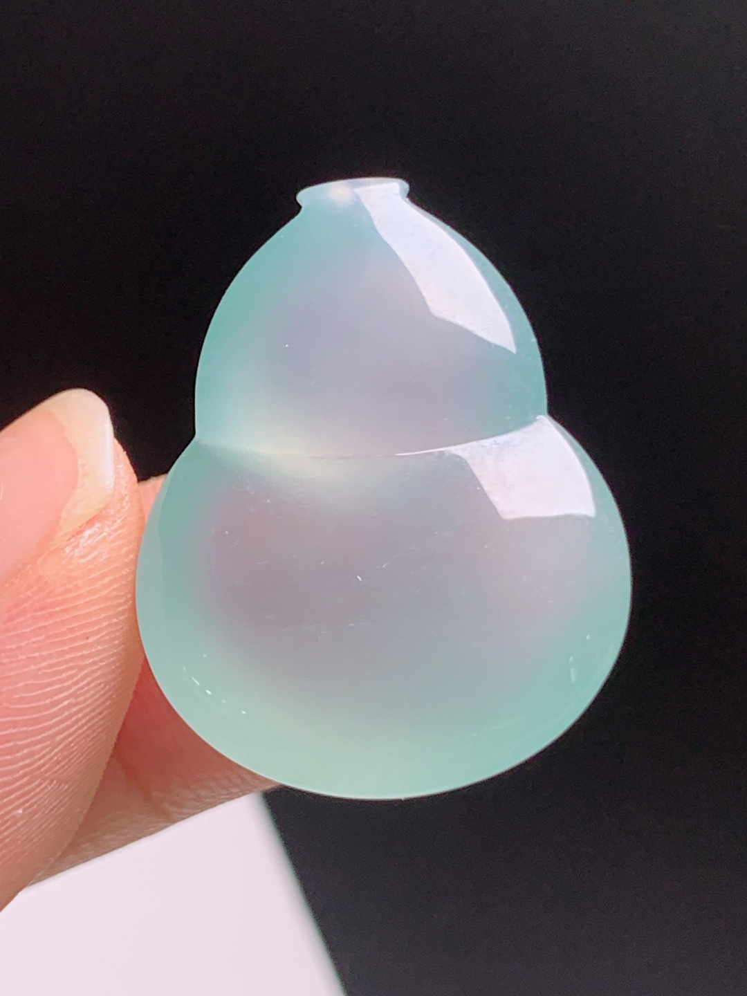 ️ 冰种葫芦裸石，湖水底色胶润饱满，精工雕刻福禄绵长 裸石26.9-20.6-9.3 5106