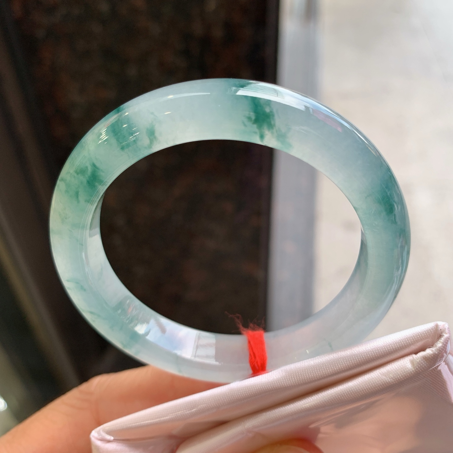 正圈冰飘花 微细纹 尺寸：50.6/10.5/8 冰润