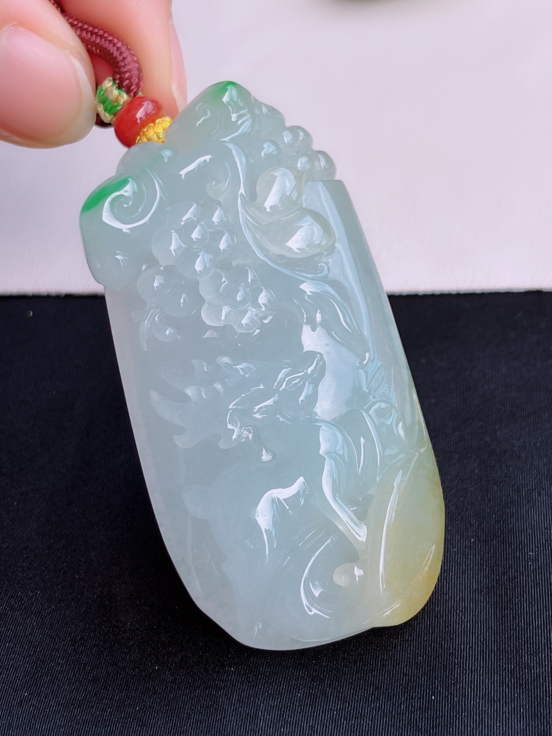 三彩一路平安，饱满特色，尺寸65/32.3/12/自然光实拍