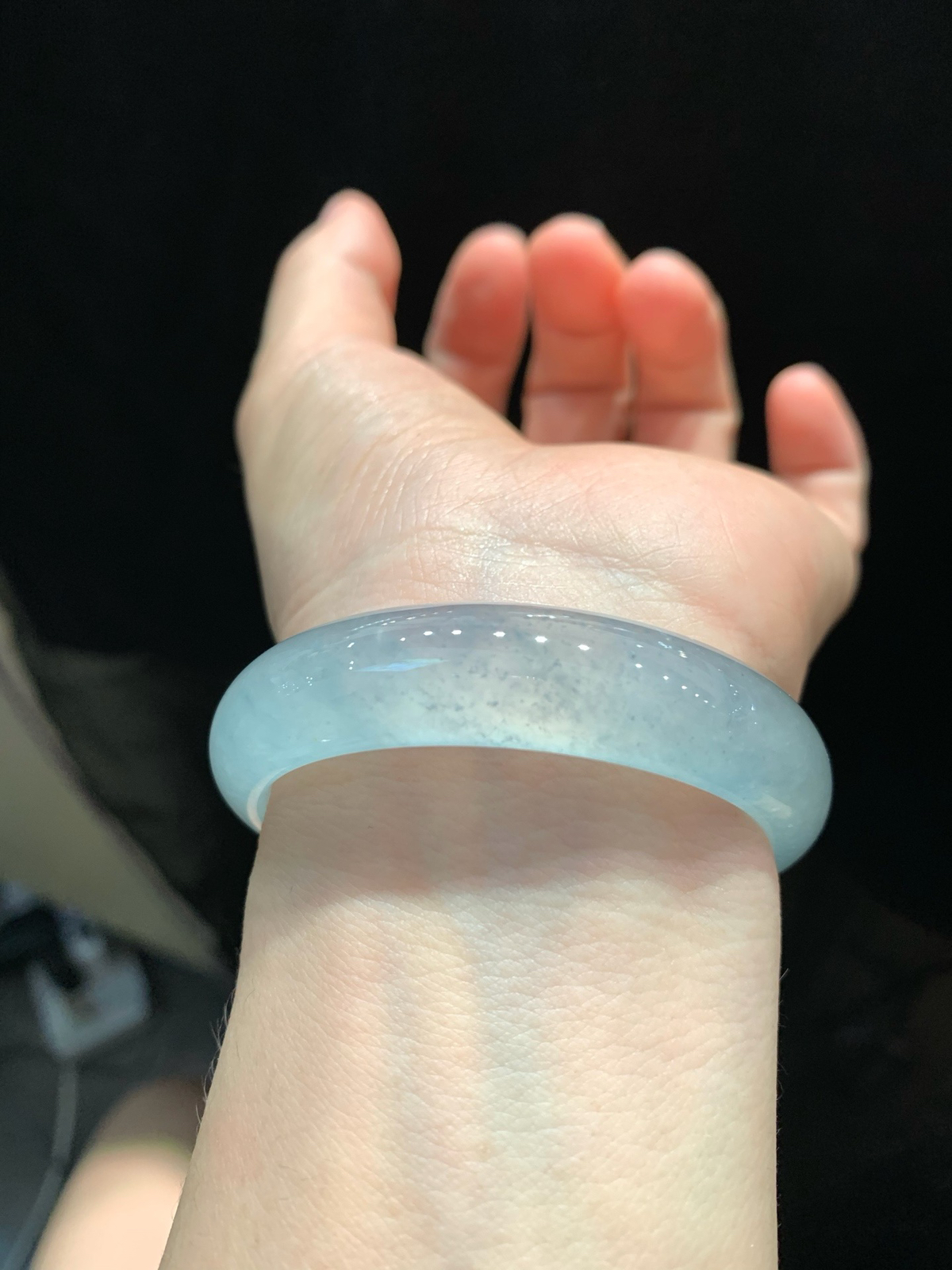 尺寸50/12.7/6.8，冰种手镯，小圈口福利
冰透水润