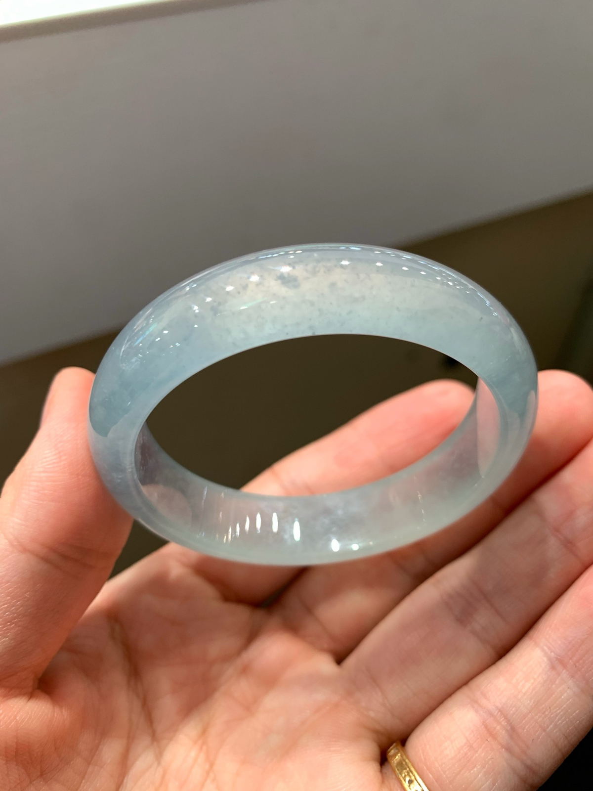 尺寸50/12.7/6.8，冰种手镯，小圈口福利
冰透水润