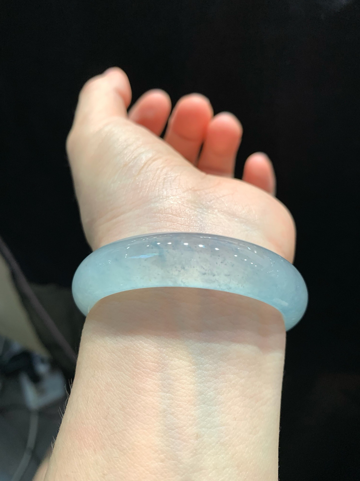 尺寸50/12.7/6.8，冰种手镯，小圈口福利
冰透水润