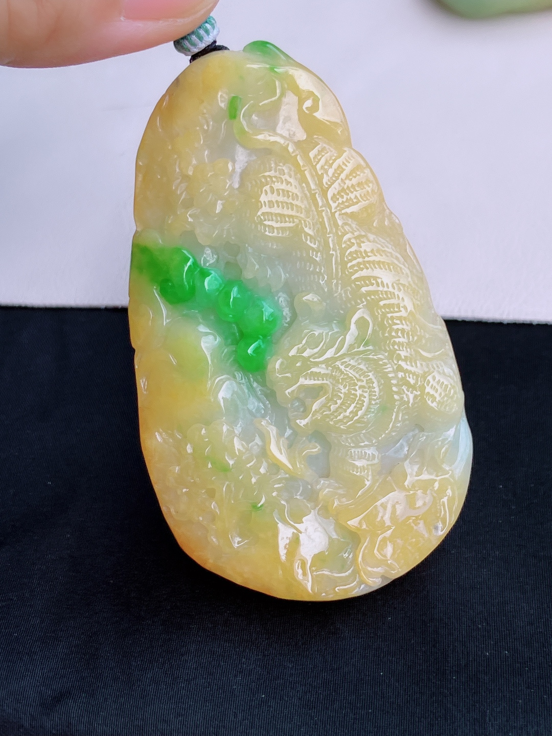 三彩虎啸山林，饱满大气，尺寸73/42.5/9.8/自然光实拍