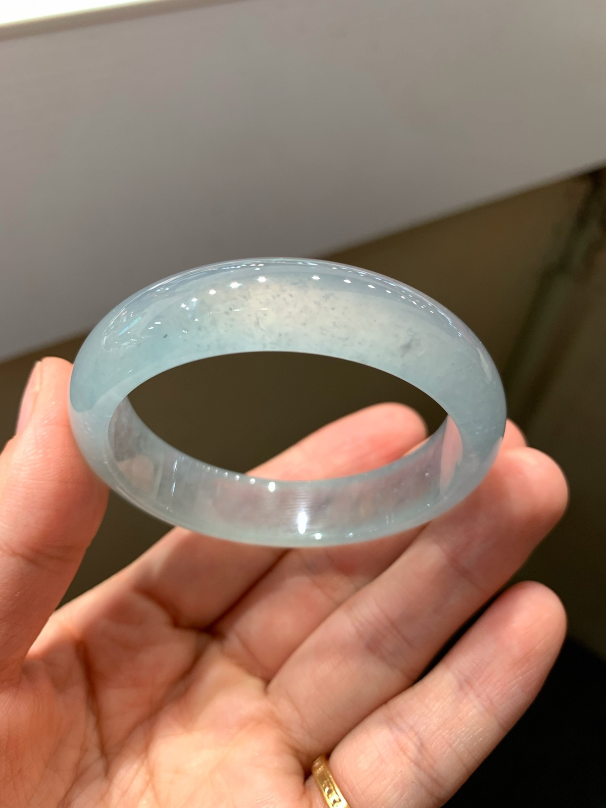 尺寸50/12.7/6.8，冰种手镯，小圈口福利
冰透水润
