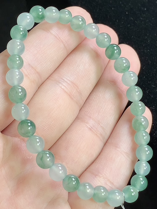 冰飘花玉珠手串，尺寸5.8mm，Q02yye