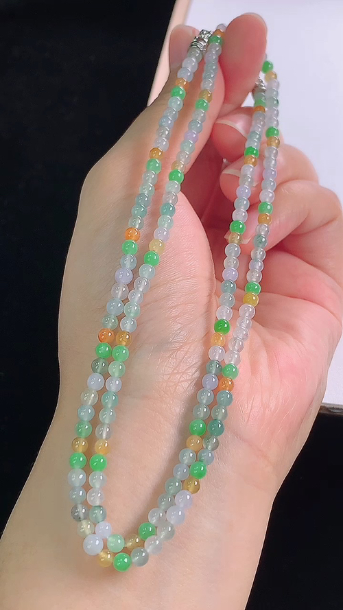多彩项链，尺寸:3.5-3.5mm 30