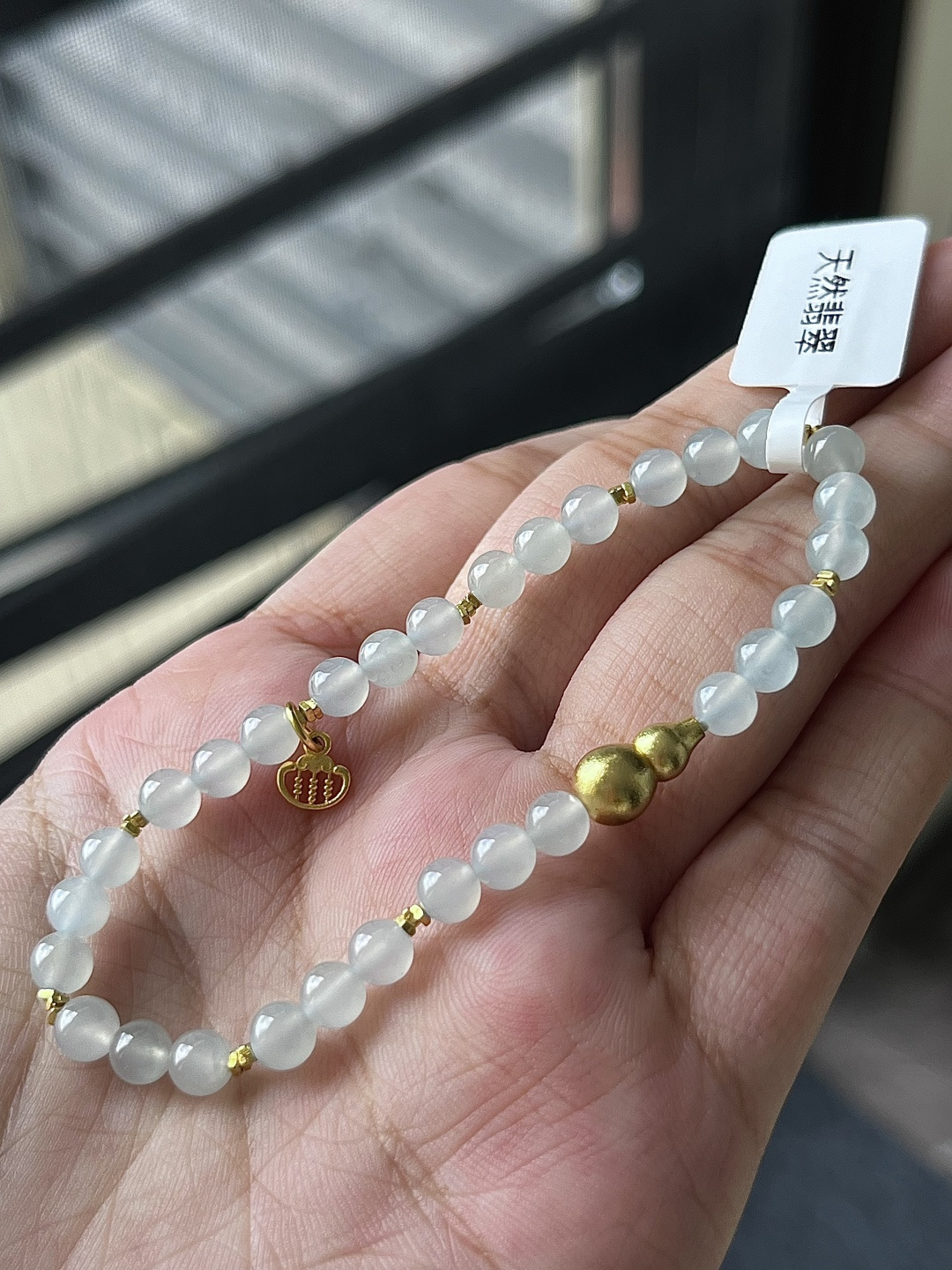 ️【珠子手串】冰润水透，种老细腻起荧尺寸：5.1，4.8,AAA72
