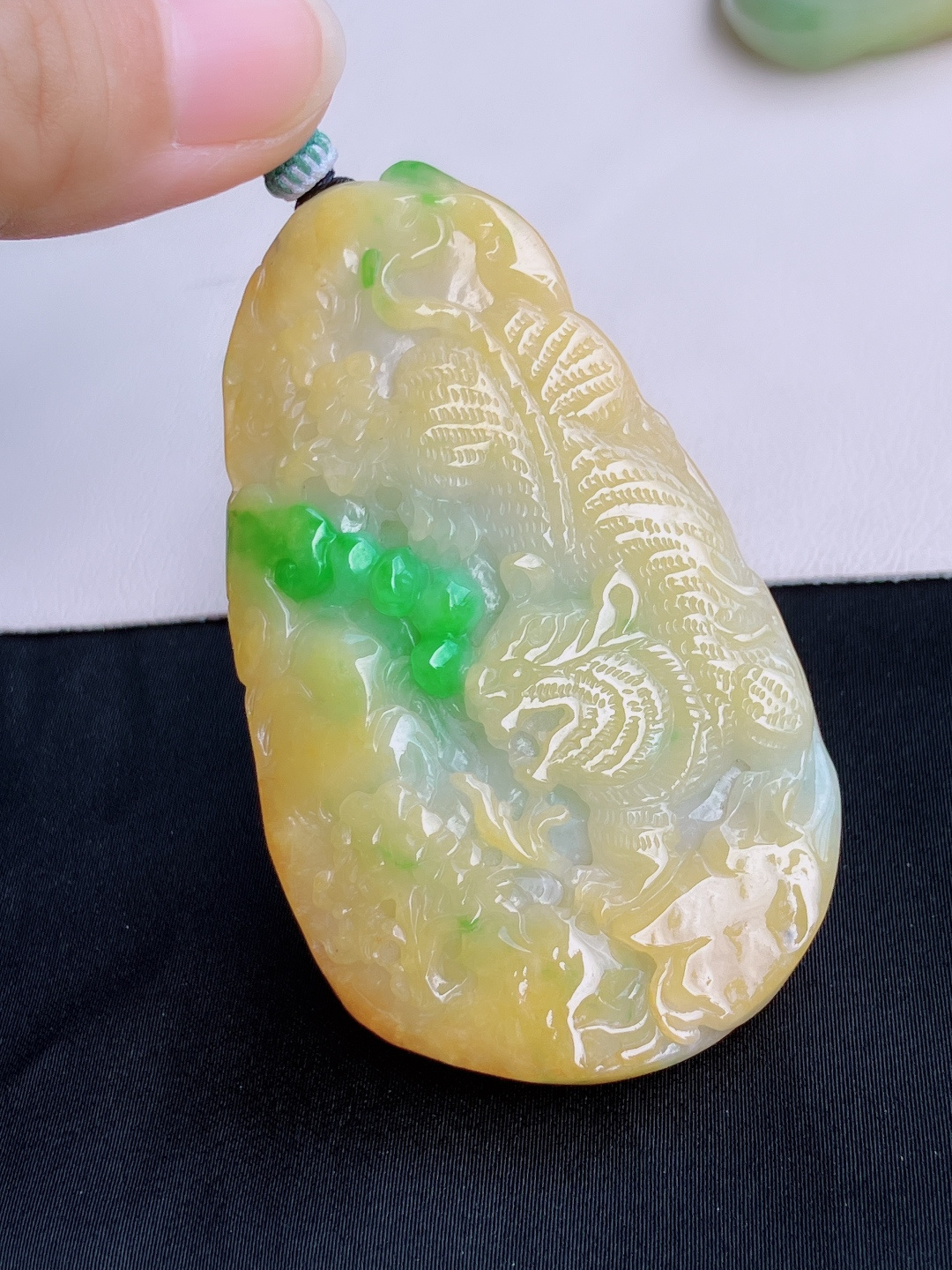 三彩虎啸山林，饱满大气，尺寸73/42.5/9.8/自然光实拍