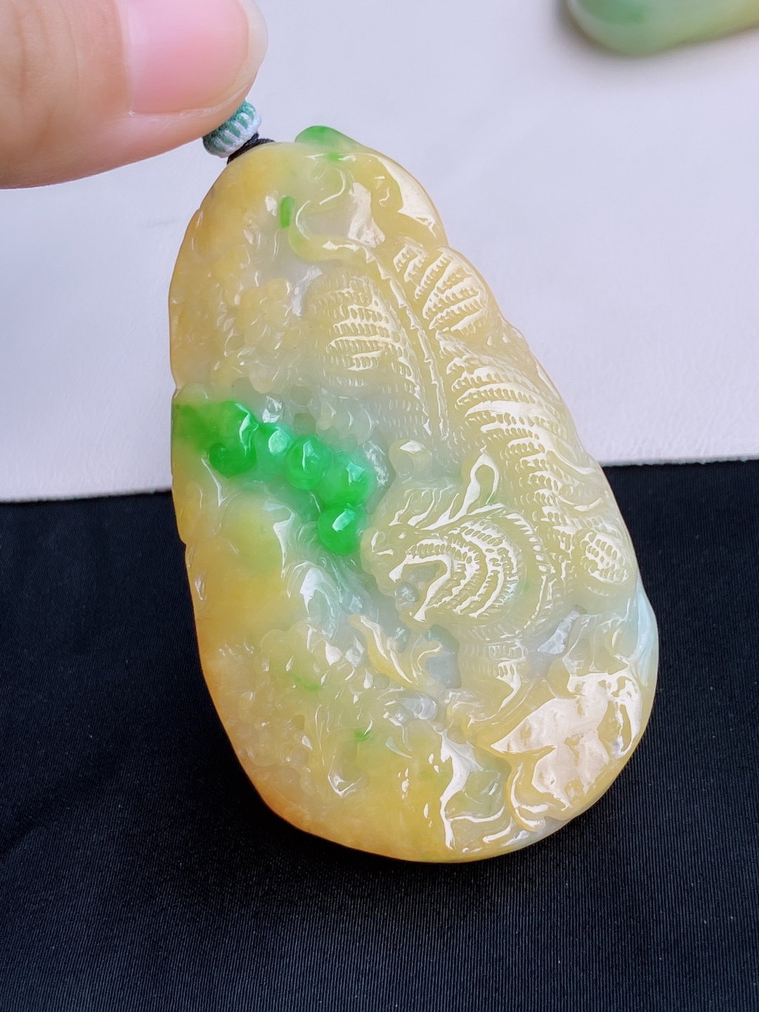 三彩虎啸山林，饱满大气，尺寸73/42.5/9.8/自然光实拍