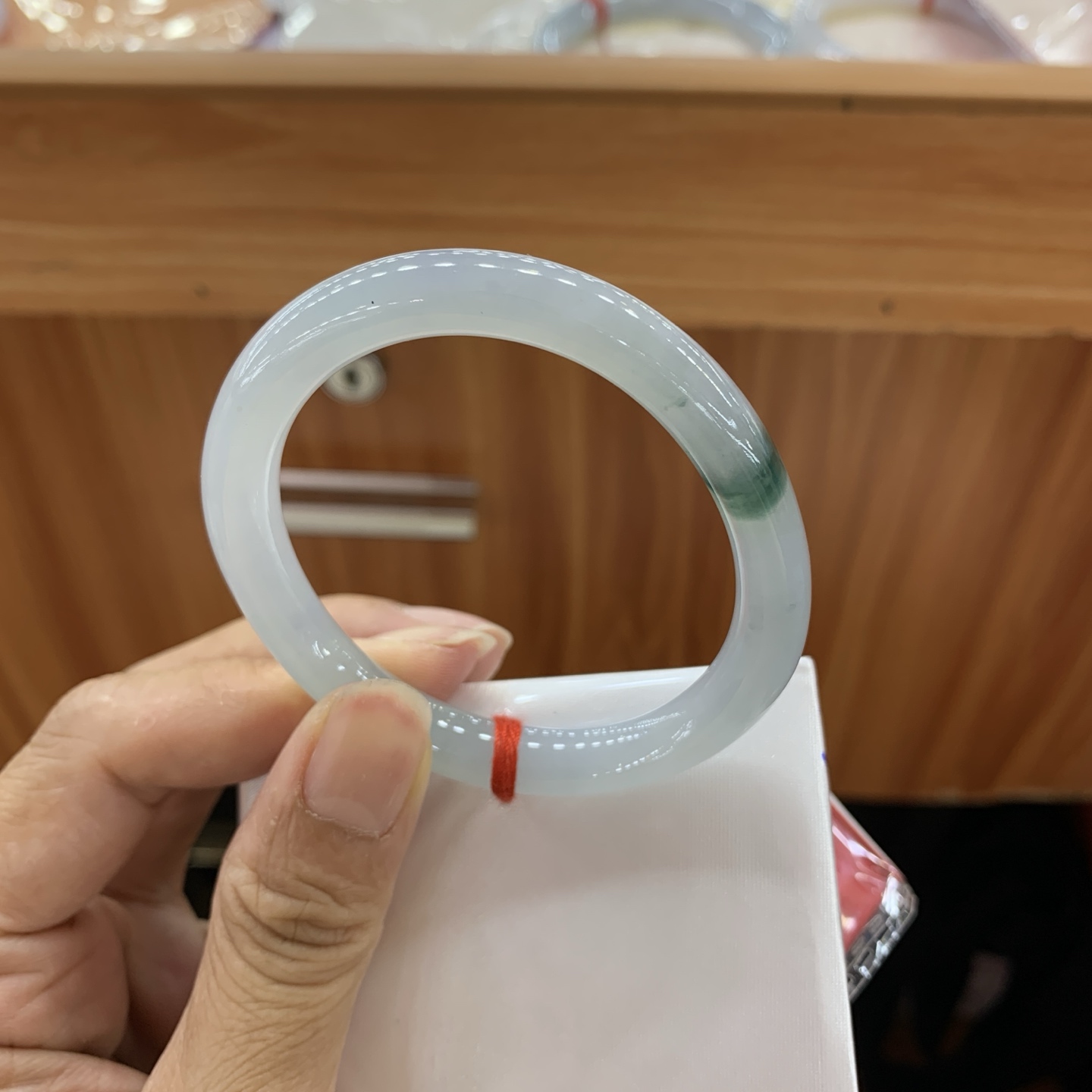 飘花小贵妃翡翠手镯 53.6-45.8-8-7.4