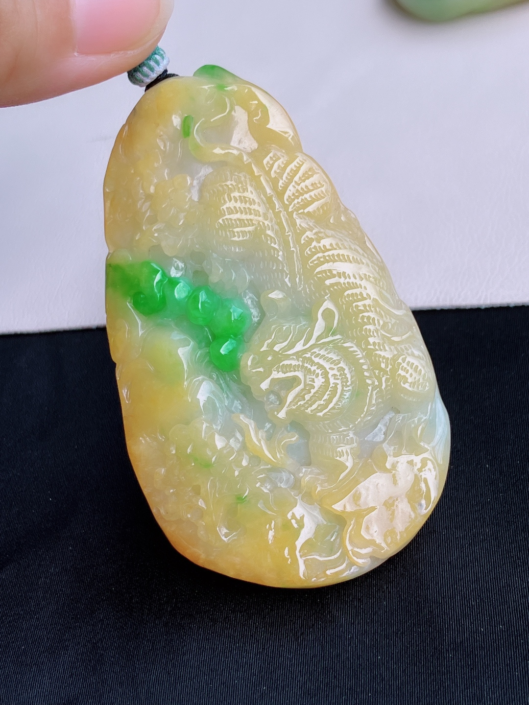 三彩虎啸山林，饱满大气，尺寸73/42.5/9.8/自然光实拍