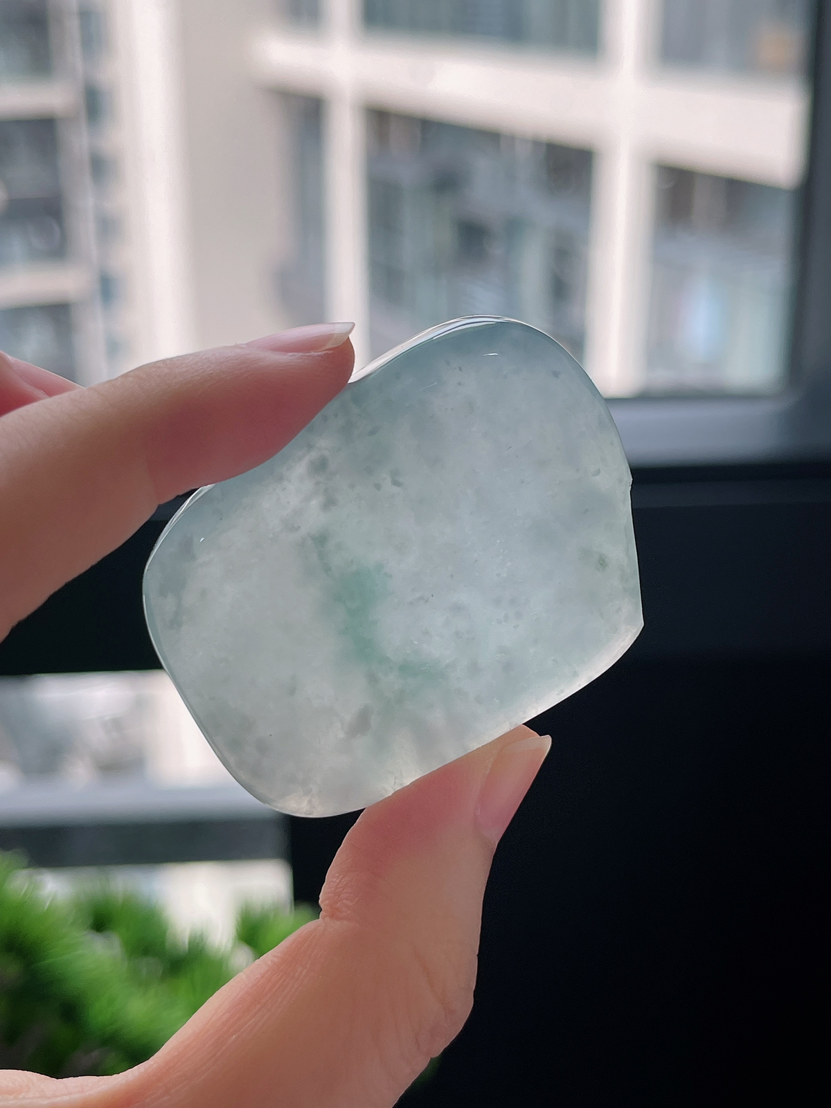 翡翠冰种飘花片料