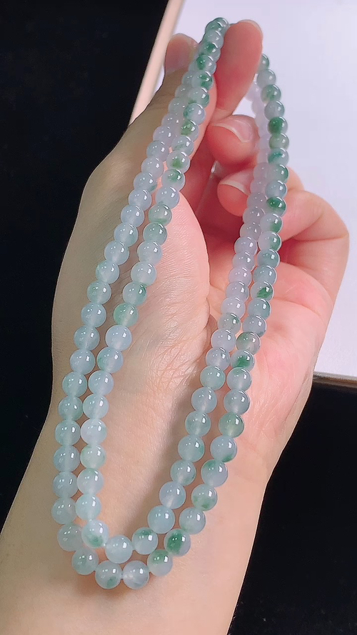 ️冰飘花项链，尺寸:5.6-5.6mm 30