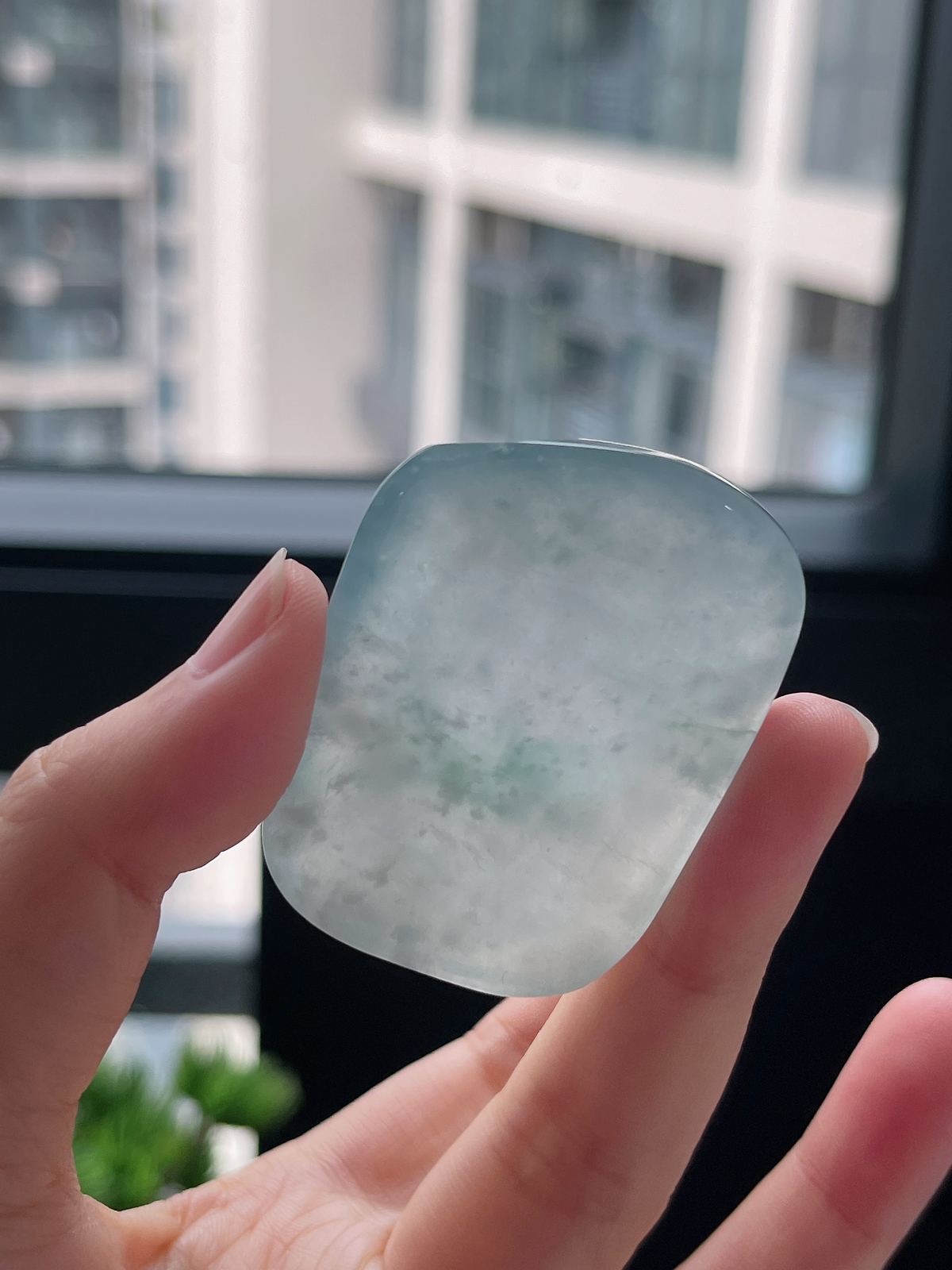 翡翠冰种飘花片料
