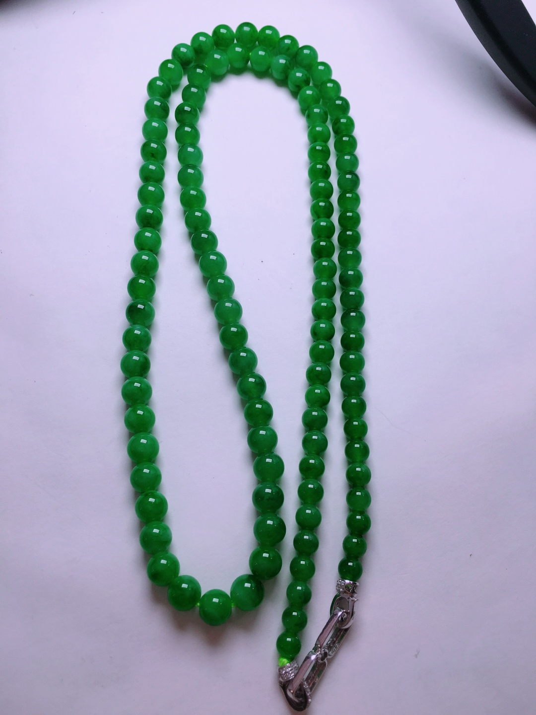 ️绿珠子项链，晶莹剔透，新颖时尚，5.2-6.6