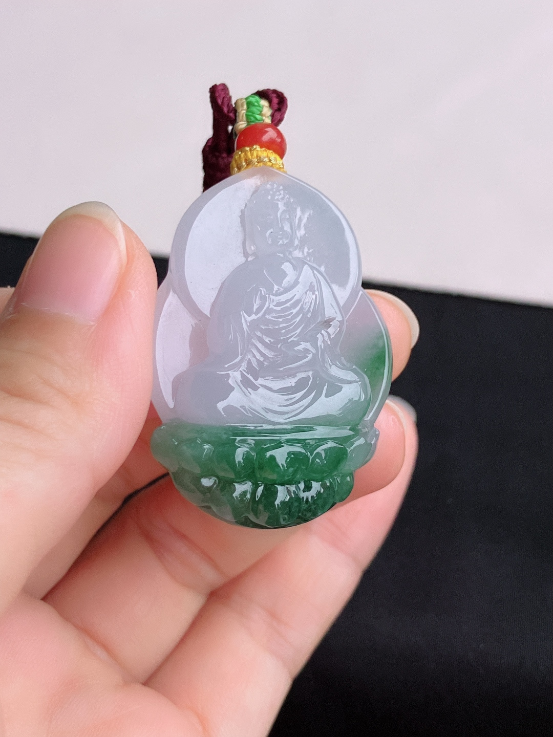 冰飘花大日如来，晶莹剔透，尺寸40.8/29/11/自然光实拍