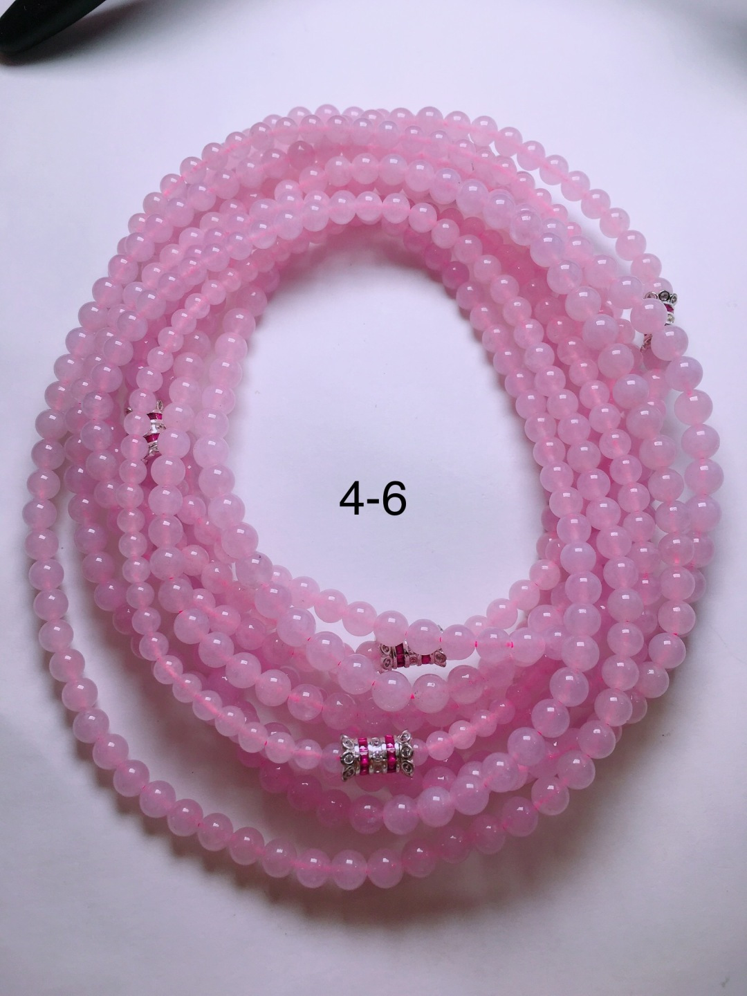 ️一条冰种紫色项链，晶莹剔透，新颖时尚，4-6
