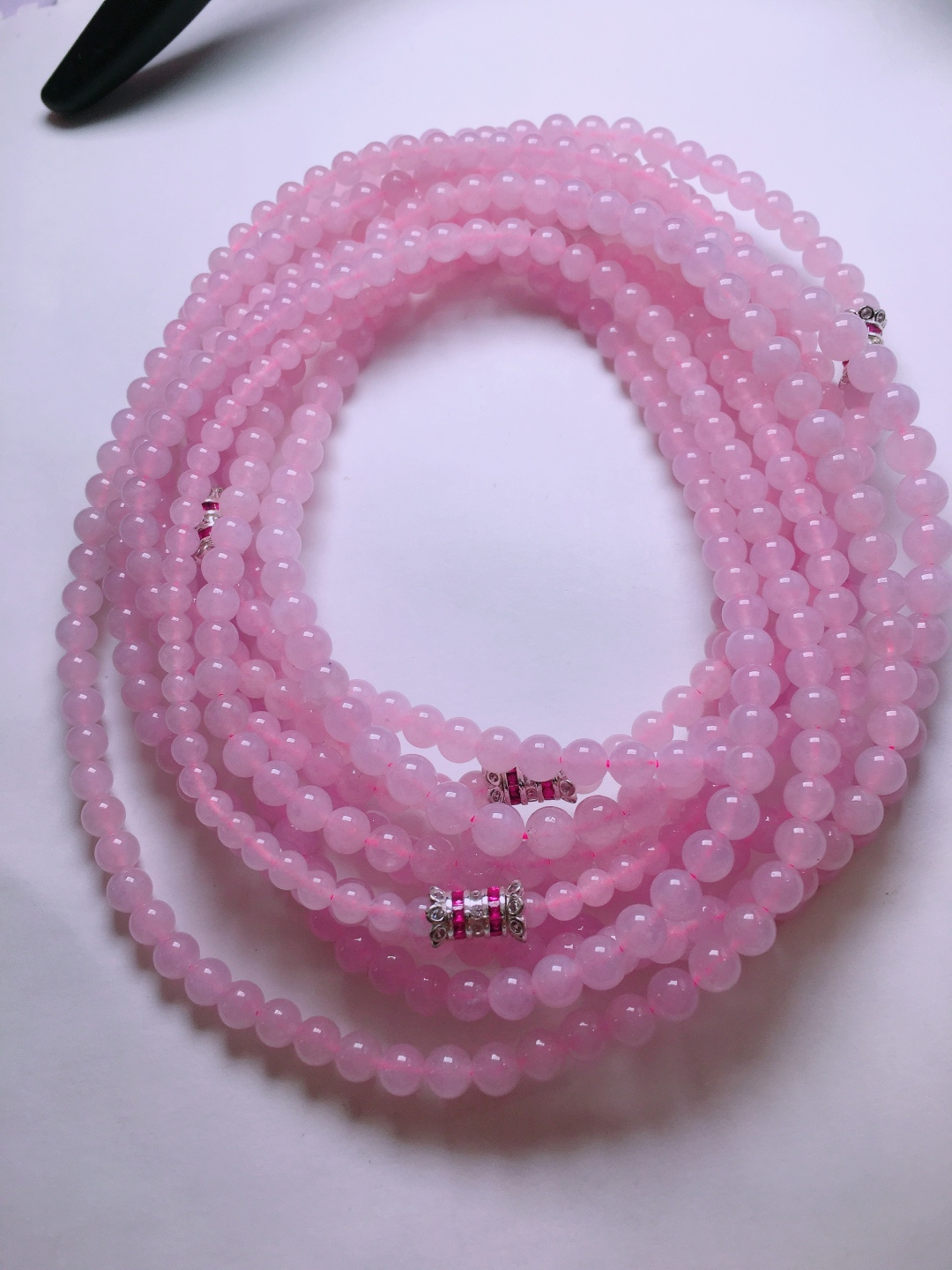️一条冰种紫色项链，晶莹剔透，新颖时尚，4-6