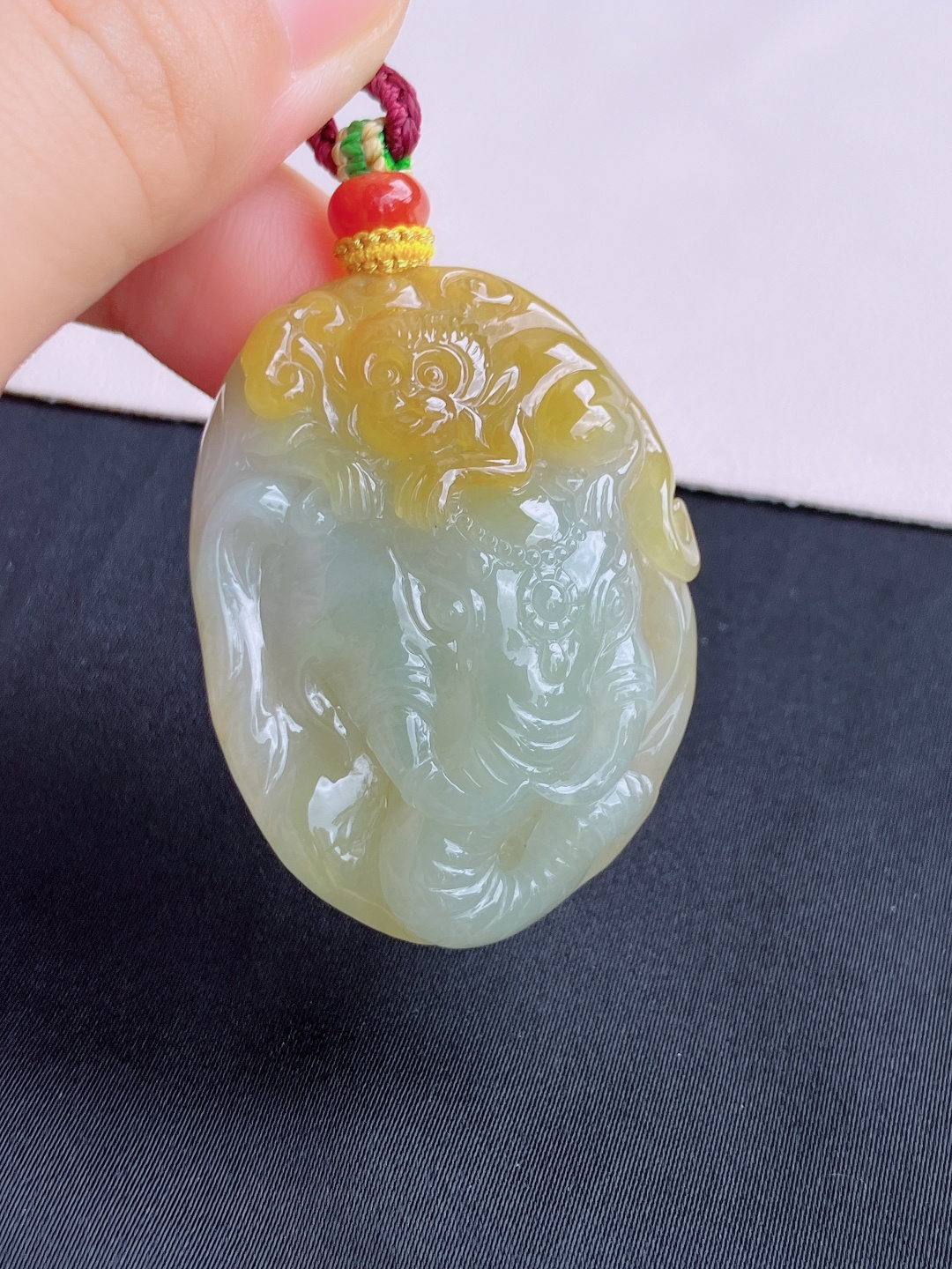 双彩封侯拜相，特色，尺寸45.5/32.8/13.8/自然光实拍