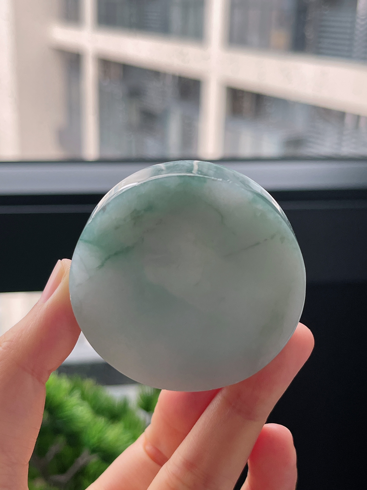 翡翠飘花镯心