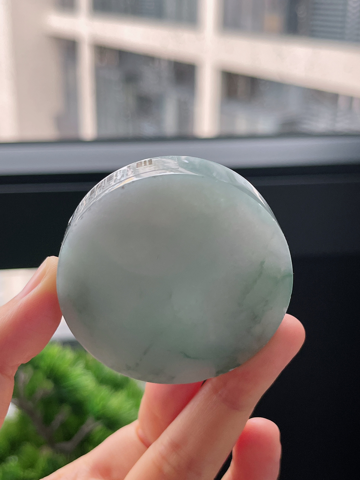 翡翠飘花镯心