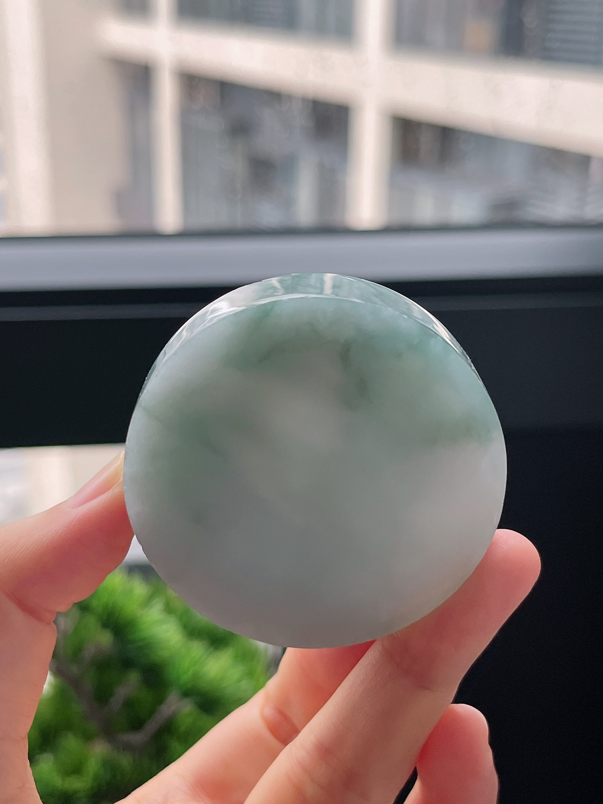 翡翠飘花镯心