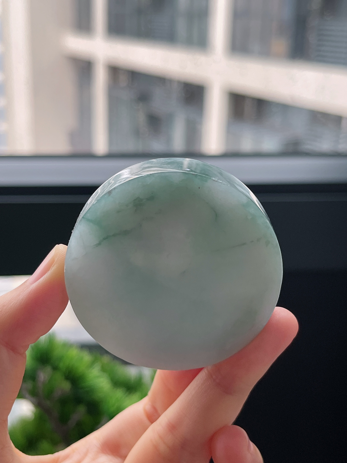 翡翠飘花镯心