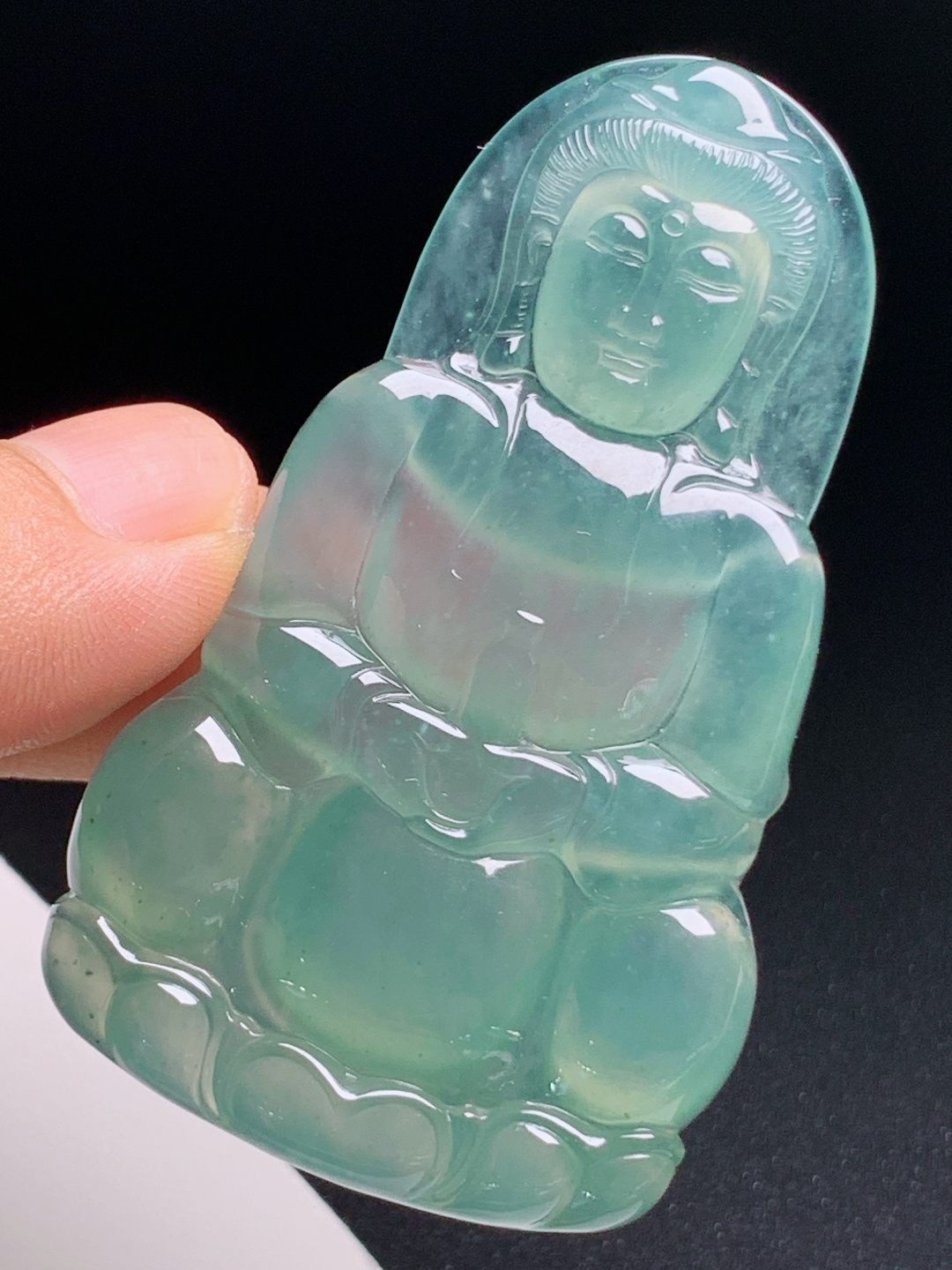 ️ 冰种晴水观音，胶感通透种水拉满，端庄大气 490702
