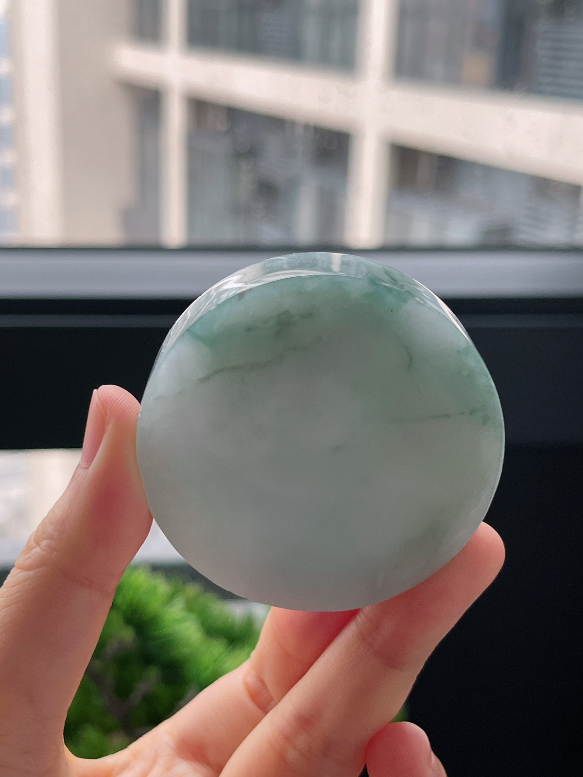翡翠飘花镯心