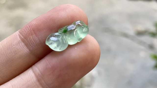 ️ 玻璃钢薄荷绿锦鲤 14.5*7.2*3.2