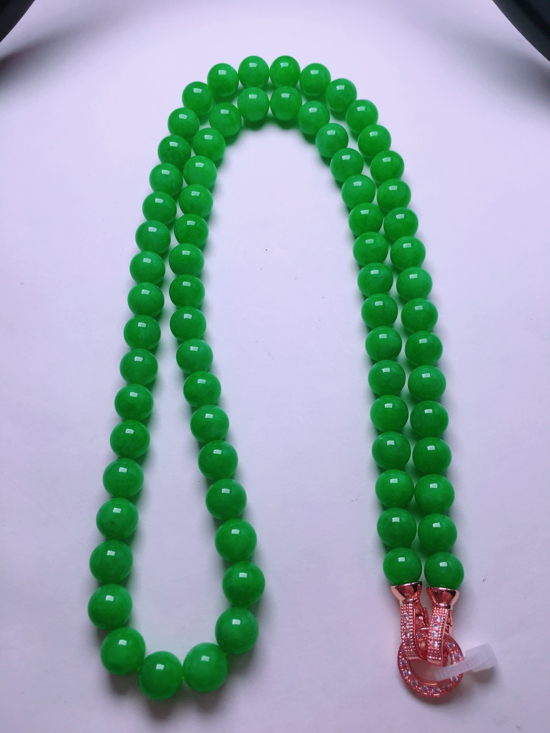 ️绿珠子项链，晶莹剔透，新颖时尚，7-8