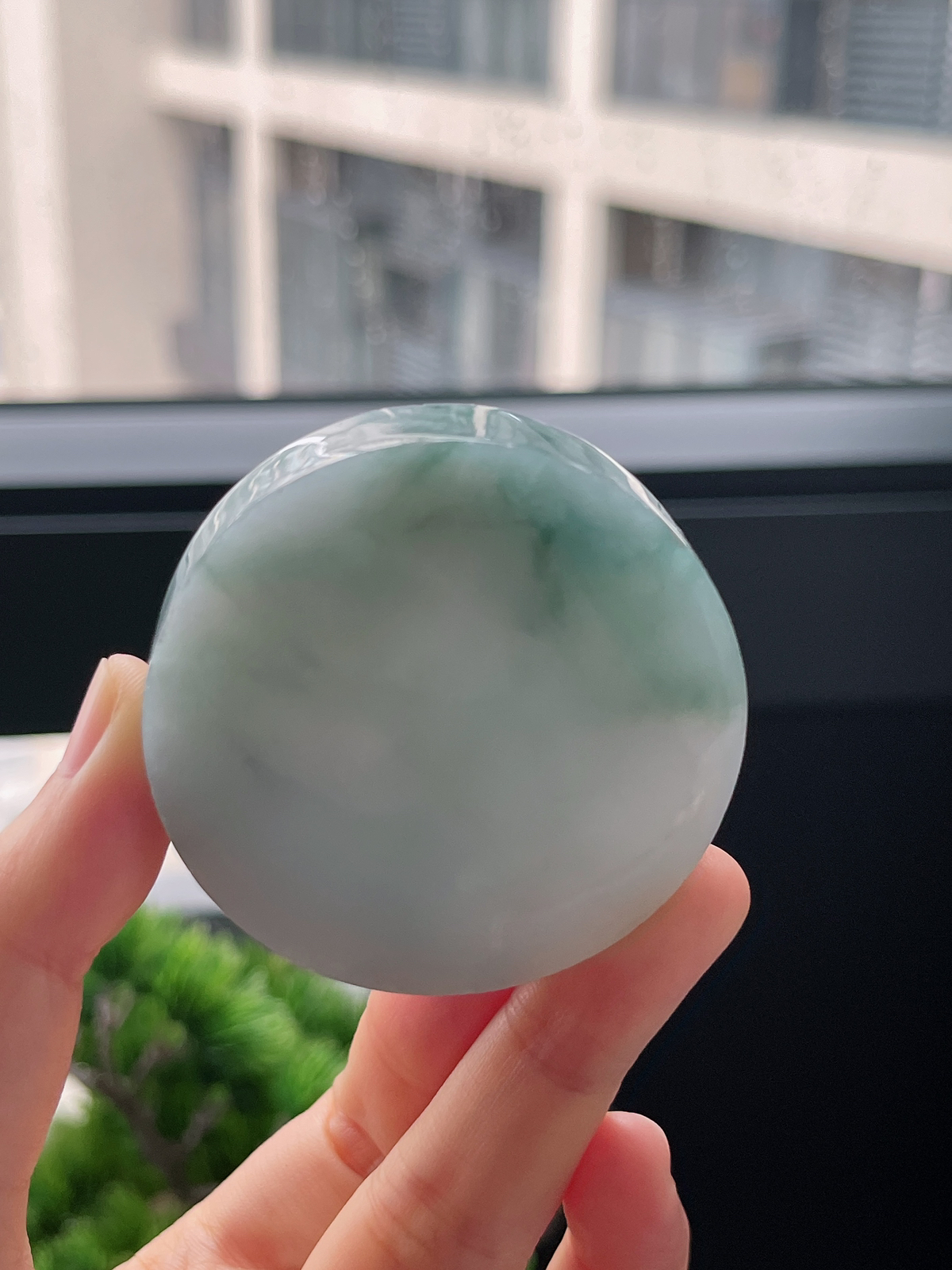 翡翠飘花镯心