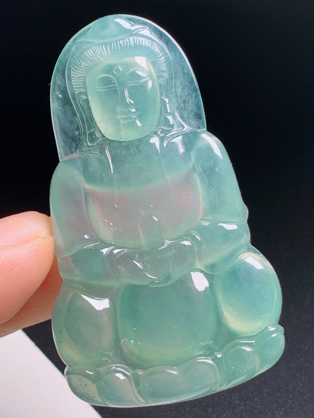 ️ 冰种晴水观音，胶感通透种水拉满，端庄大气 490702