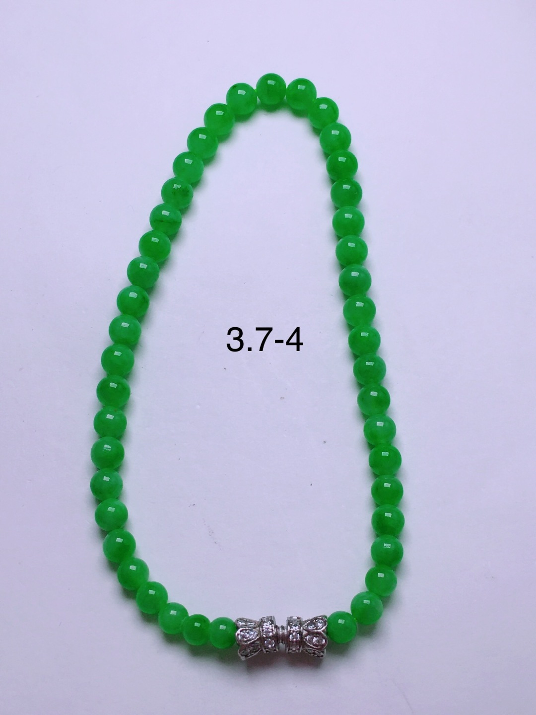 ️绿珠子手串，晶莹剔透，新颖时尚，3.7-4