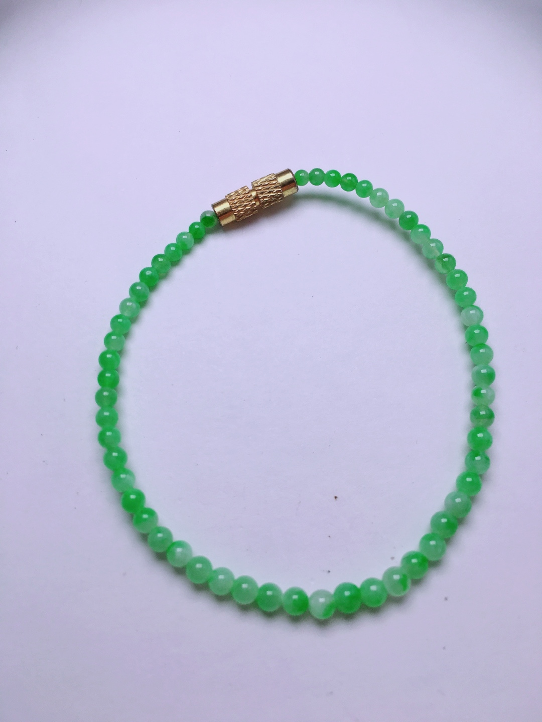 ️绿珠子手串，晶莹剔透，新颖时尚，2.8-3.5