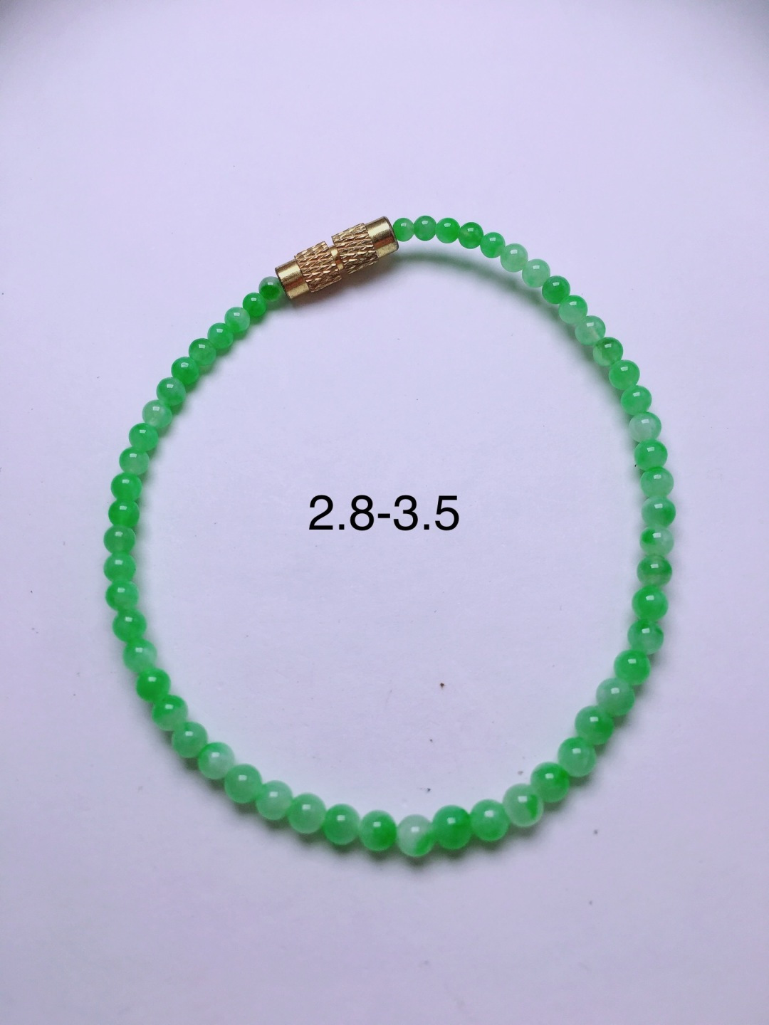 ️绿珠子手串，晶莹剔透，新颖时尚，2.8-3.5