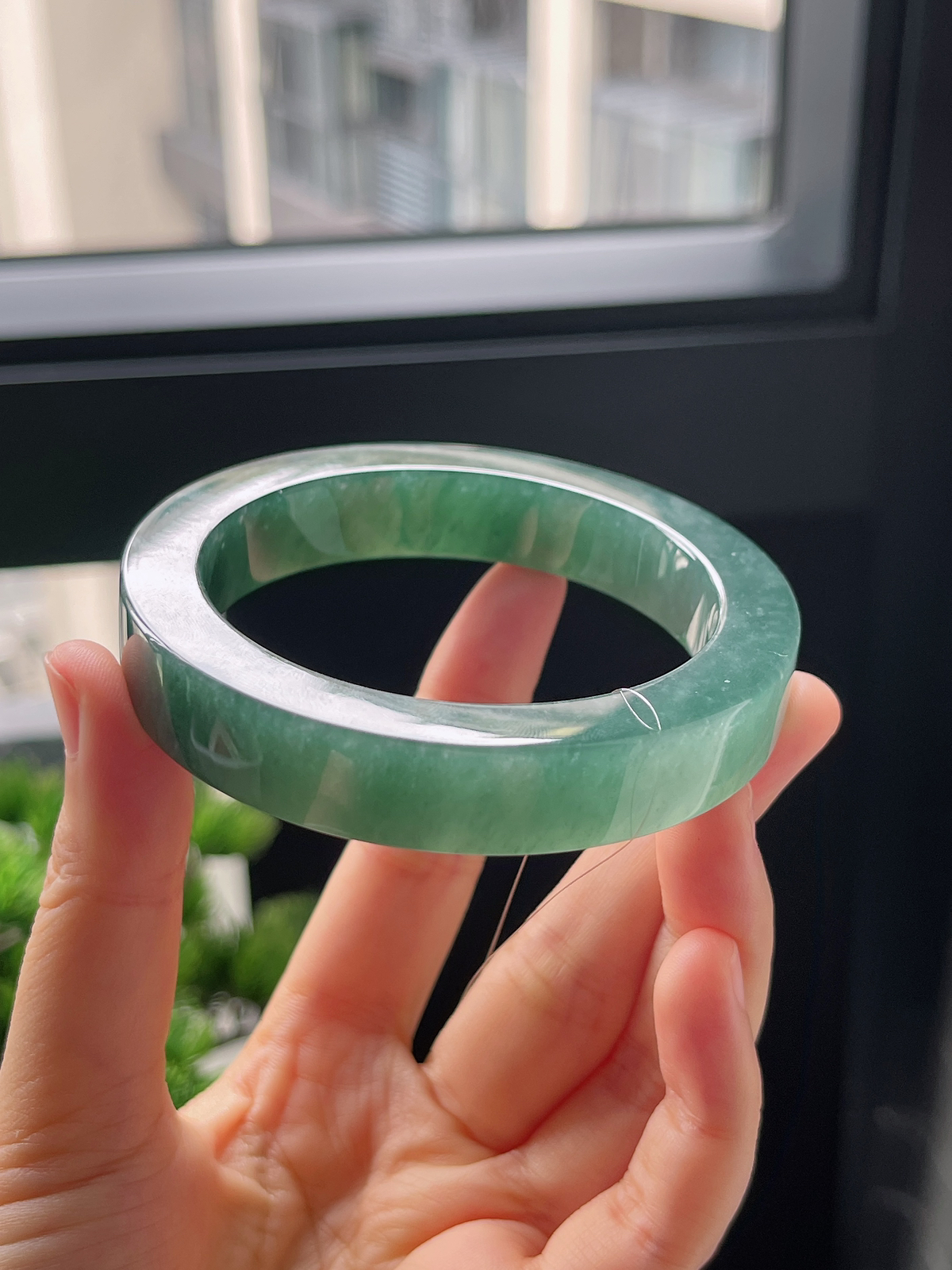 翡翠镯饼，⭕️正圈最大做59，最小做57