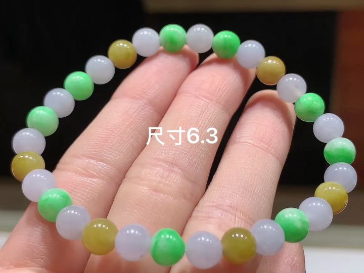 ️多彩手串 ,尺寸，6.3