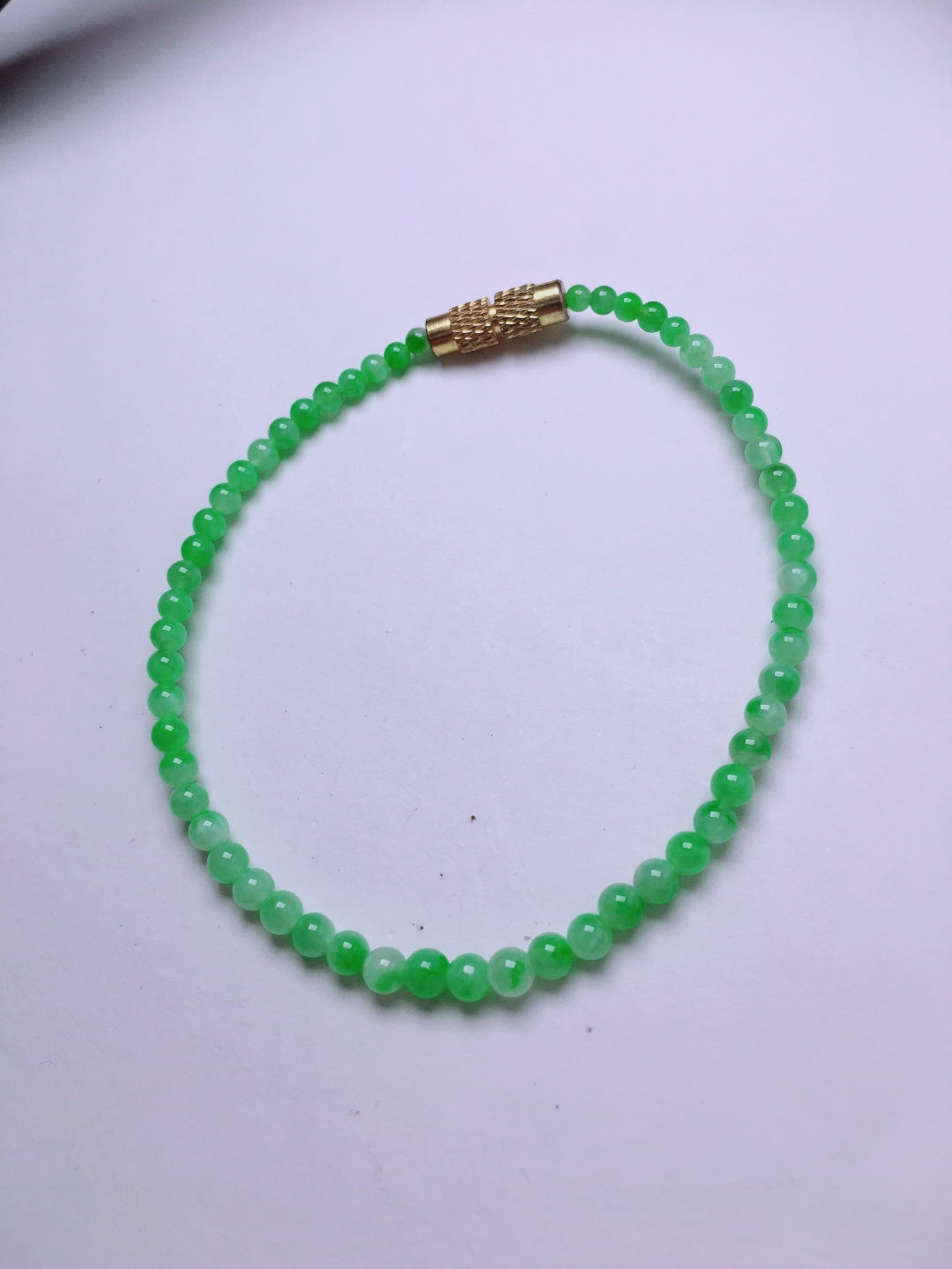 ️绿珠子手串，晶莹剔透，新颖时尚，2.8-3.5