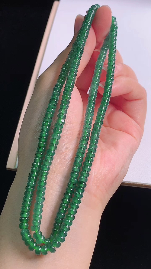 ️冰蓝项链，尺寸:4.9-2.8mm 3