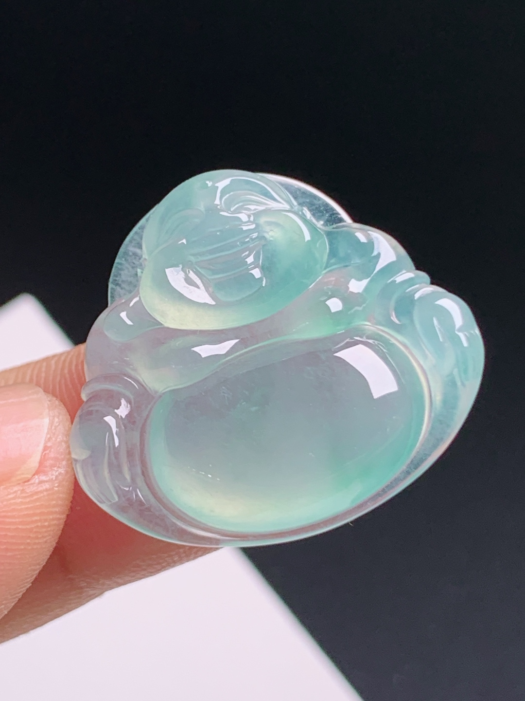 ️ 晴水佛公，湖水柔光胶感饱满，开怀笑佛温婉大气 裸石23.9-25.9-6 31