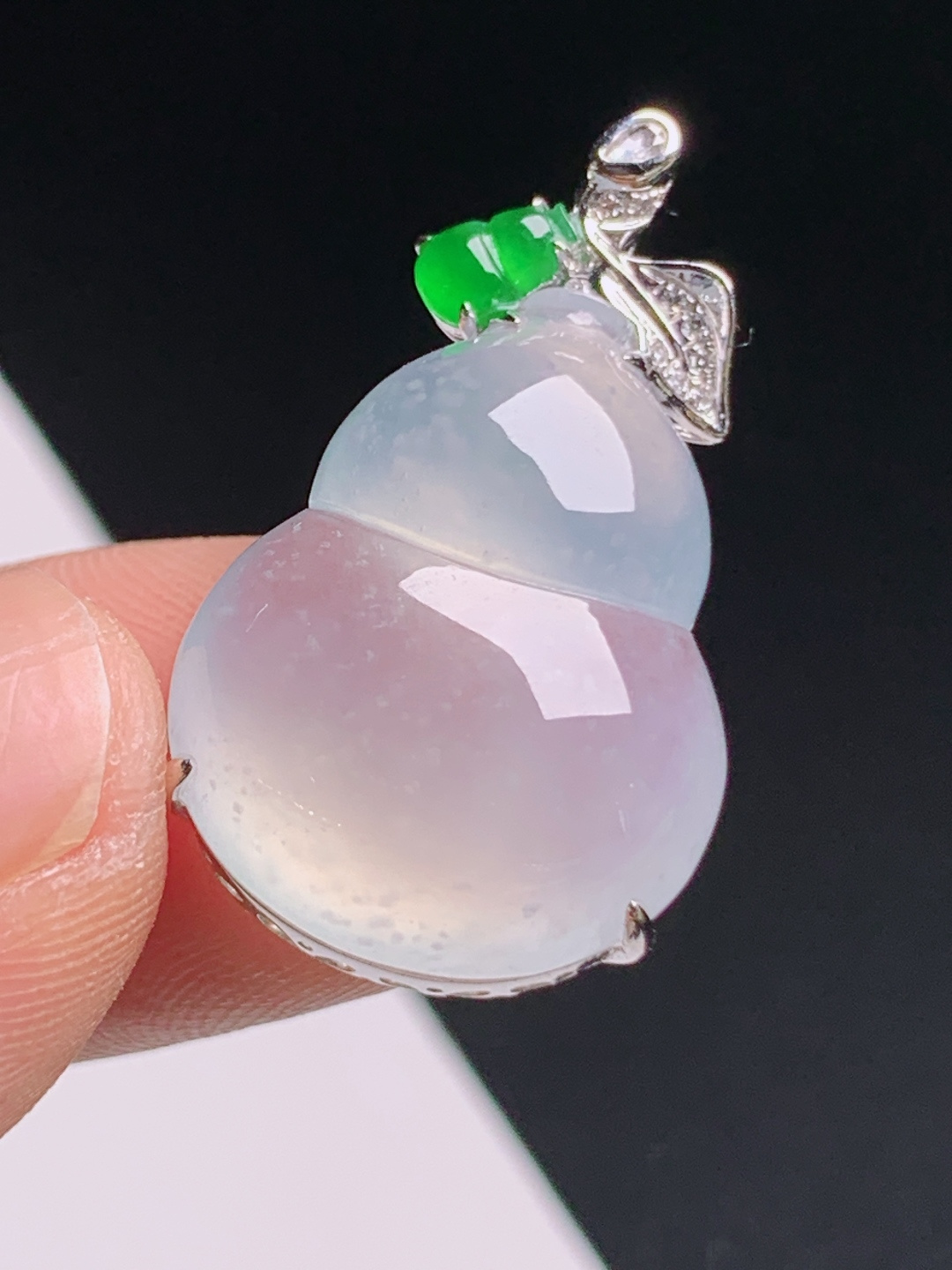 木那葫芦吊坠，点点雪花棉意境唯美，福禄双全