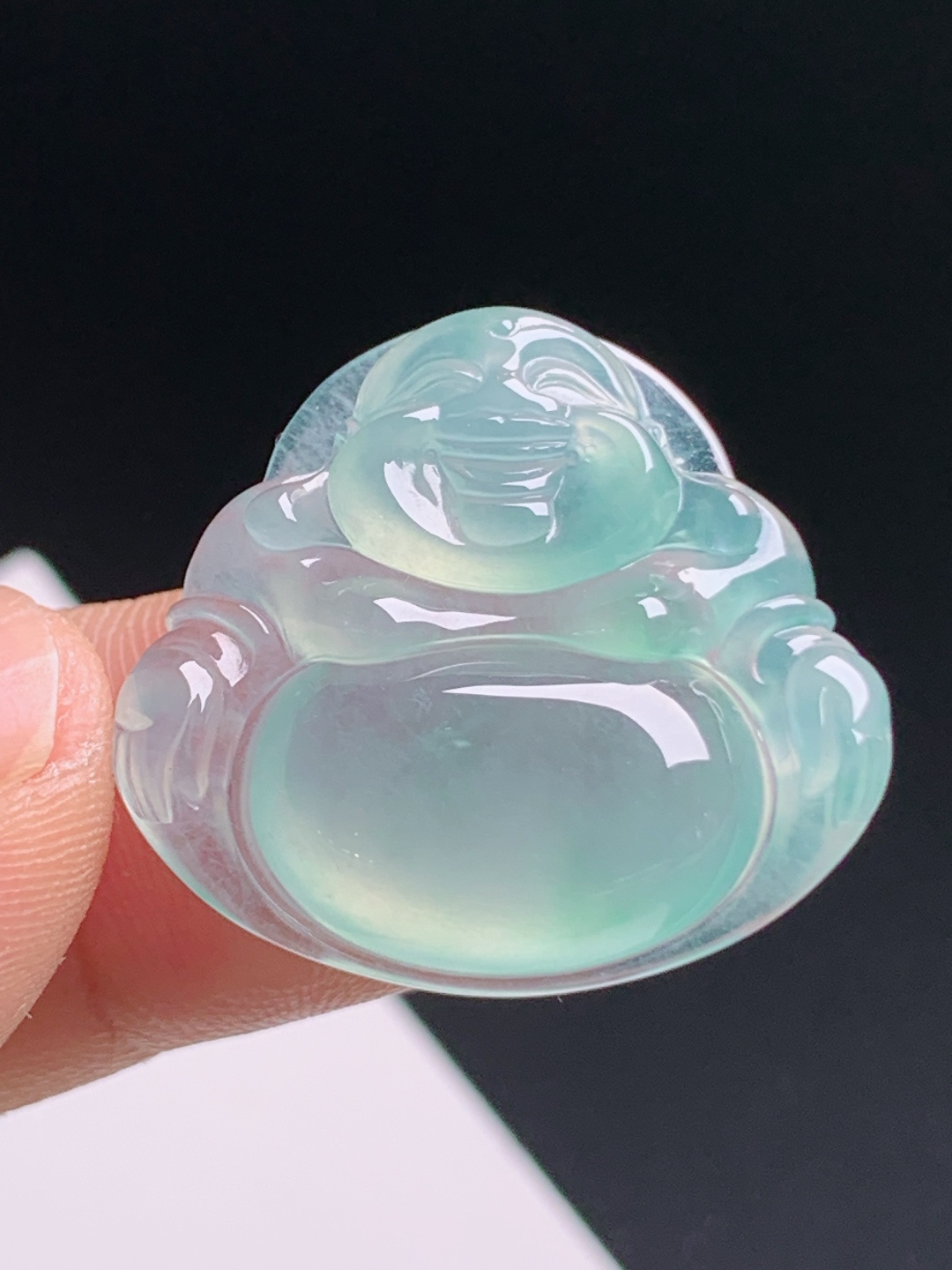 ️ 晴水佛公，湖水柔光胶感饱满，开怀笑佛温婉大气 裸石23.9-25.9-6 31