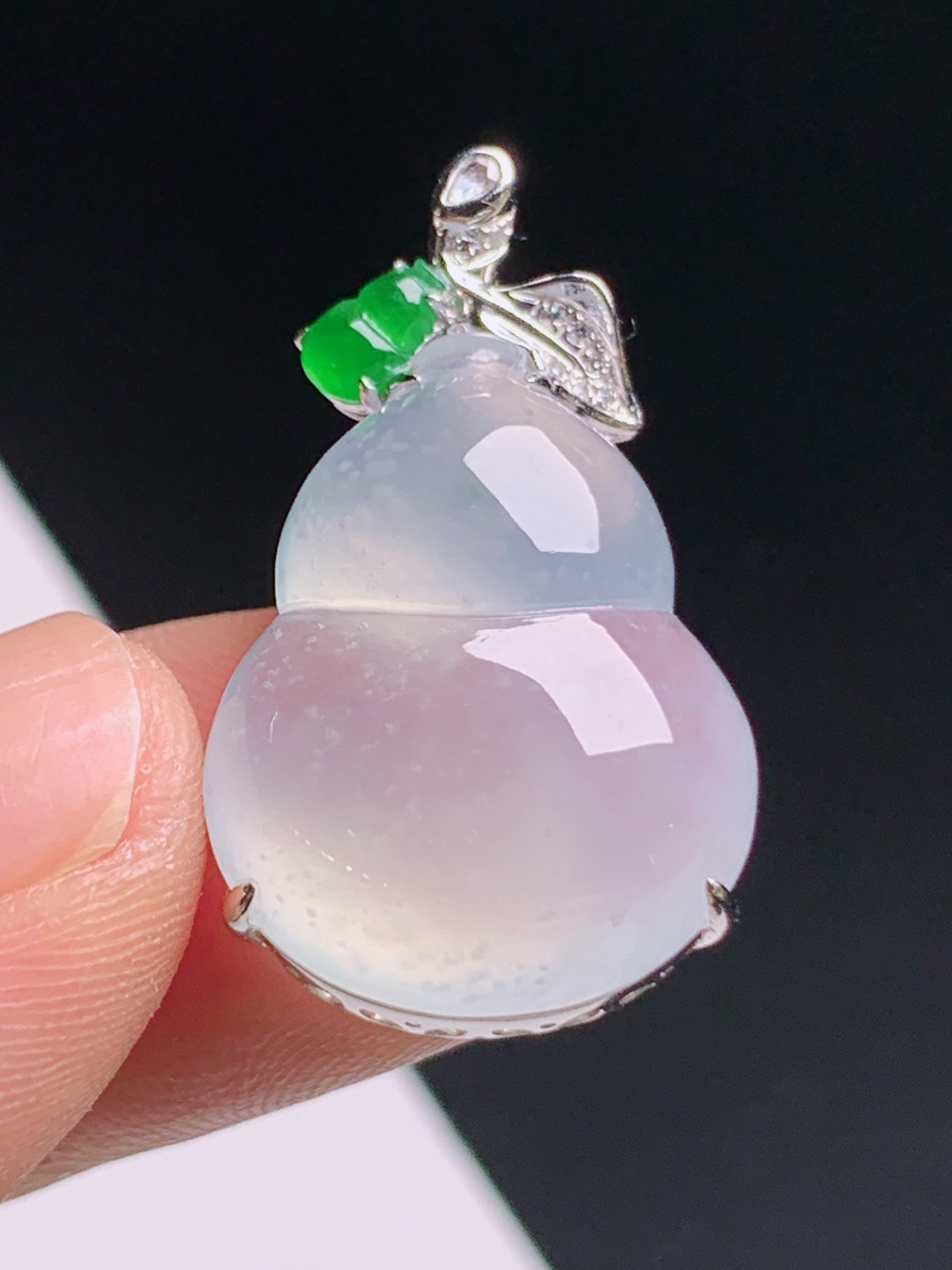 木那葫芦吊坠，点点雪花棉意境唯美，福禄双全